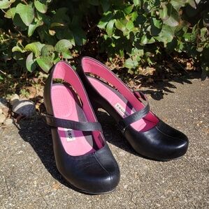 Turbo, black heels,  size 8/39